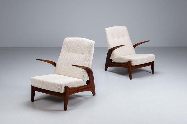 Rastad und Relling Sessel mit Niedriger Rückenlehne von Gimson und Slater Norway 1960, 2er Set bei Pamono kaufen