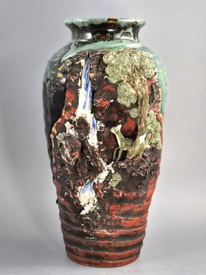 Japanese Meiji-Taisho Sumida Gawa Vase by Hiroshi, 1890s for sale