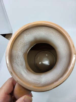 Vintage Hand-Decorated Ceramic Pitcher by Jean De Lespinasse