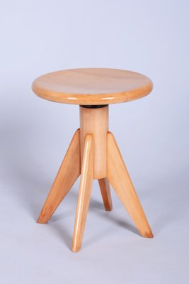 Mid-Century Beech Piano Stool, Czech, 1940s for sale at Pamono