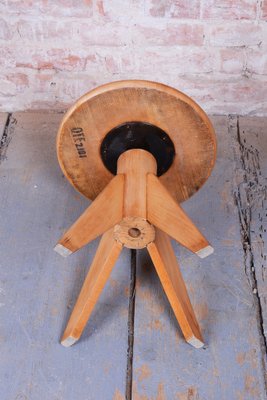 Mid-Century Beech Piano Stool, Czech, 1940s for sale at Pamono