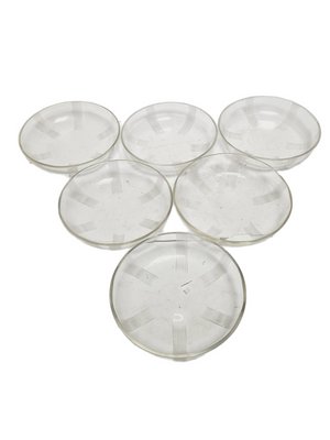 Vintage Art Deco Teller Pads for Desserts, 1930s, Set of 6 for sale at Pamono
