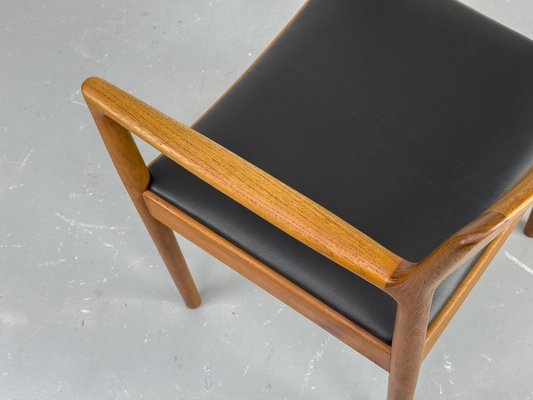 Danish Teak and Leather Armchair by J. Nørgaard for Nørgaards