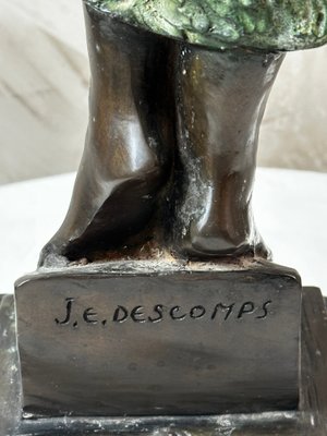 Os 旧蔵 Joe Descomps ジョエ・デコンプ ブロンズ《裸婦像》置物