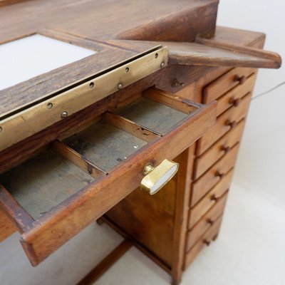 Watchmaker's Workbench with Illuminated Glass Top from Auxilia