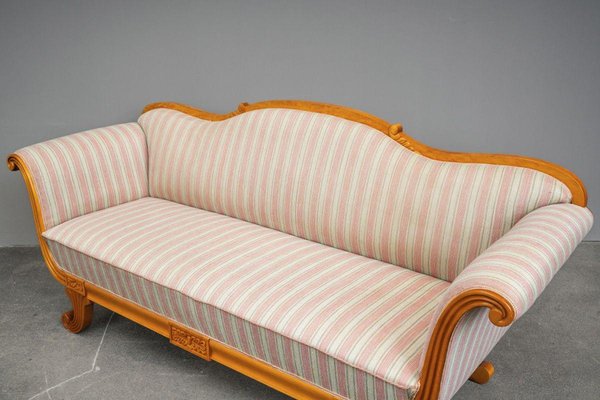 Biedermeier Style Sofa in Birch, Early 20th Century
