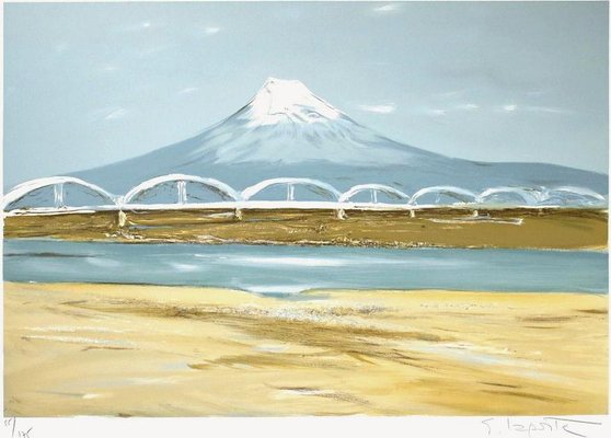 Georges Laporte, Mount Fuji, Japan, 1990, Lithograph for sale at