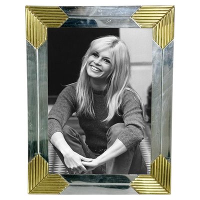 Vintage Metal Photo Frame, France, 1970s for sale at Pamono