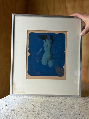Paul Wunderlich, Torso sur une pierre bleue, Nude, Original