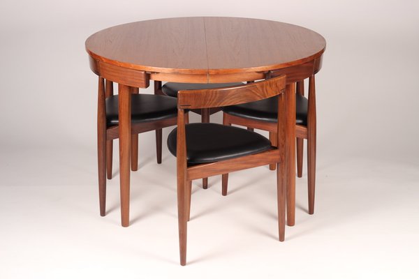 Extendable Dining Table With 6 Chairs By Hans Olsen For Frem Rojle