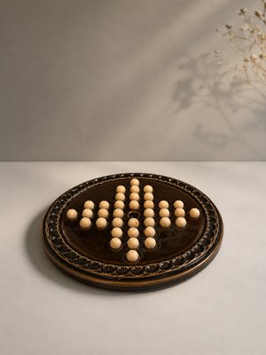 Vintage Ceramic Solitaire Game with Board by Bjorn Wiinblad for Rosenthal Studio Linie, 1979 — view 2