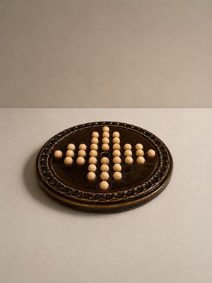 Vintage Ceramic Solitaire Game with Board by Bjorn Wiinblad for Rosenthal Studio Linie, 1979 — view 5
