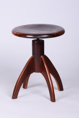 【From チェコ】Vintage ヴィンテージスツール｜Czechia Mid-Century Piano Stool in Beech, Czech, 1940s for sale at Pamono