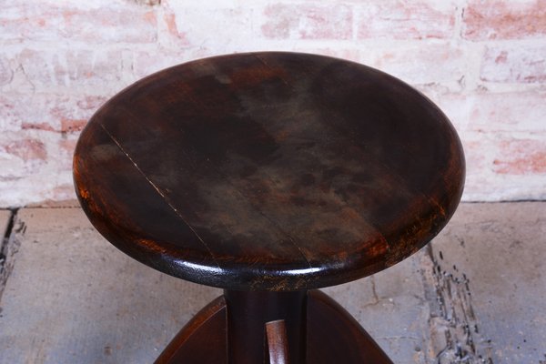 Mid-Century Piano Stool in Beech, Czech, 1940s for sale at Pamono