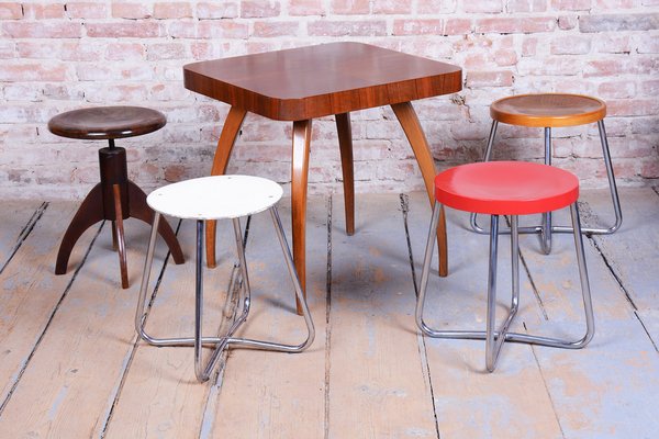 Mid-Century Piano Stool in Beech, Czech, 1940s for sale at Pamono
