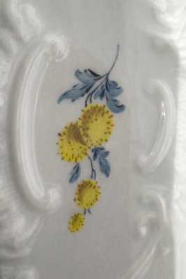 Reticulated Porcelain Centerpiece Plate with Floral Decoration from Meissen Porcelain, 1970s — view 8
