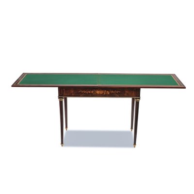 Foldable Gaming Table in Walnut, France, 1860 for sale at Pamono