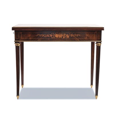ヴィンテージgame table Foldable Gaming Table in Walnut, France, 1860 for sale at Pamono