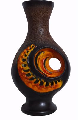 West German Fat Lava Pottery Floor Lamp Base by Walter Gerhards