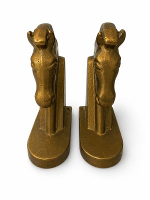 Vintage German Brutalist Brass Horse Bookends, 1960s, Set of 2 — view 5