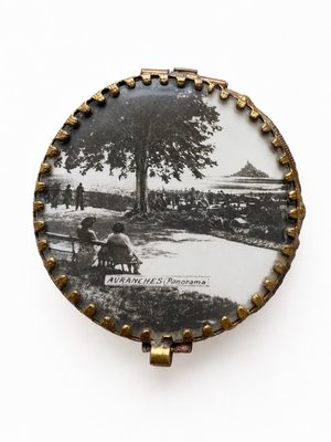Antique Belle Époque French Brass and Bevelled Glass Jewelry Box, 1890s — view 3