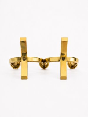 Mid-Century Modern Scandinavian Brass Candleholder by Gunnar Ander for Ystad Metall, 1960s — view 5
