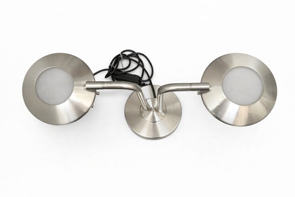 Vintage Brushed Metal Table Lamp by Jan Des Bouvrie for Boxford Holland, 2003 — view 5