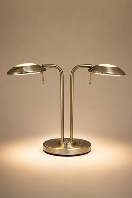 Vintage Brushed Metal Table Lamp by Jan Des Bouvrie for Boxford Holland, 2003 — view 2