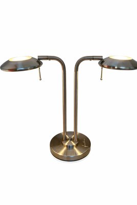 Vintage Brushed Metal Table Lamp by Jan Des Bouvrie for Boxford Holland, 2003 — view 7
