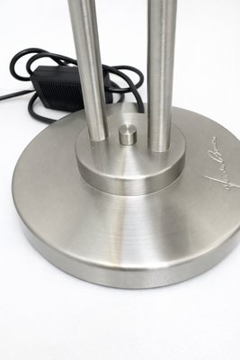 Vintage Brushed Metal Table Lamp by Jan Des Bouvrie for Boxford Holland, 2003 — view 6