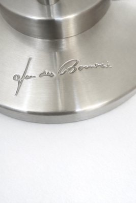 Vintage Brushed Metal Table Lamp by Jan Des Bouvrie for Boxford Holland, 2003 — view 3