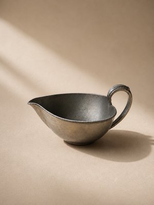 Art Deco Pewter Sauce Boat by Just Andersen, 1930s — view 2