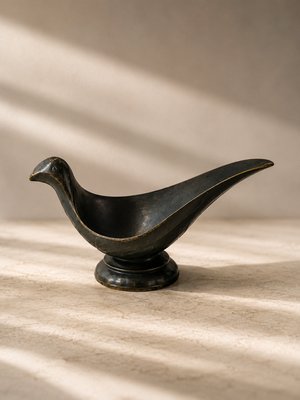 Art Deco Disko Metal Desk Sculpture by Just Andersen, 1930s — view 2
