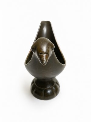 Art Deco Disko Metal Desk Sculpture by Just Andersen, 1930s — view 6