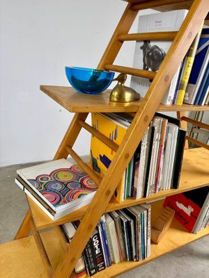 Italian Postmodern Modular Wooden Bookcase by Giovannetti, 1980s