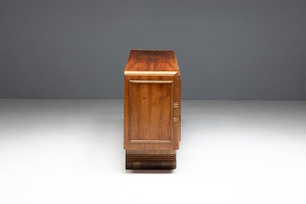 Art Deco Walnut Sideboard, France, 1930s for sale at Pamono