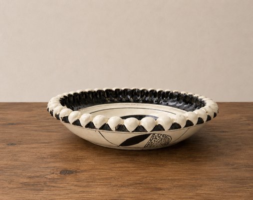 Caltagirone Ceramic Geometric Centerpiece with Pinecone Scales, 2000s — view 2