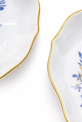 Vintage Miniature Bowls with Blue Floral Motif from Meissen Porcelain, 1970s, Set of 2 — view 5