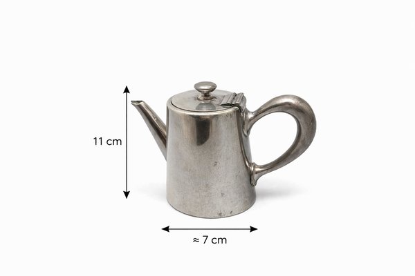 Vintage Christofle Silver-Plated Coffee Pot for Casino Municipal De Nice, 1930s — view 11