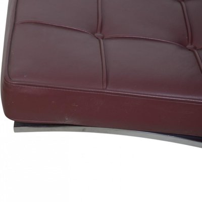 Barcelona Chair in Burgundy Leather by Ludwig Mies van der Rohe