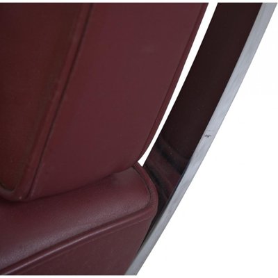 Barcelona Chair in Burgundy Leather by Ludwig Mies van der Rohe