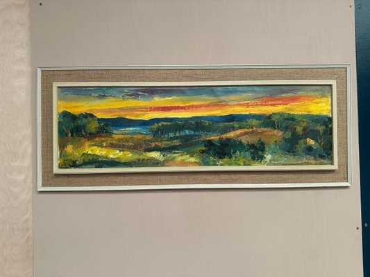Kurt Lundberg, Landscape (Sörmlands Nalar Räven), 1950s, Oil on