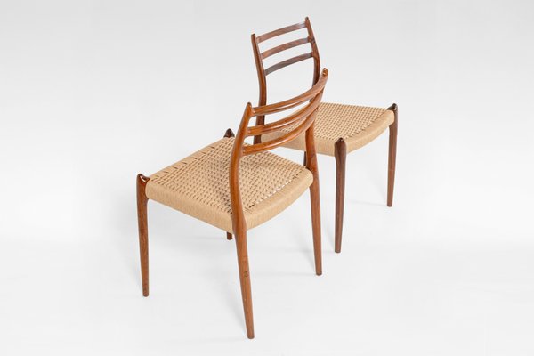 Model 78 Dining Chairs by Niels Otto Møller for J.L. Møller