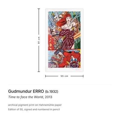 Gudmundur Erro, Time to Face the World, 2013, Archival Pigment