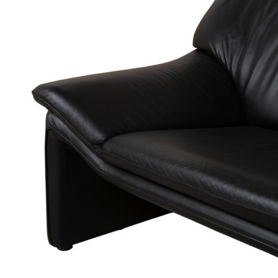 Atlanta 3-Seater Sofa in Black Leather from Laauser for sale at Pamono