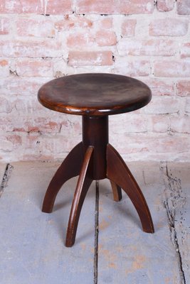 Mid-Century Czech Beech Piano Stool, 1940s for sale at Pamono