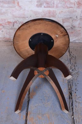 Mid-Century Czech Beech Piano Stool, 1940s for sale at Pamono