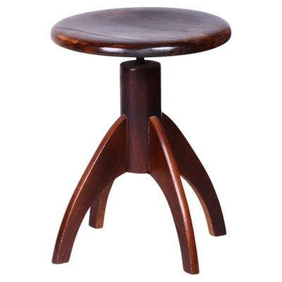 【From チェコ】Vintage ヴィンテージスツール｜Czechia Mid-Century Czech Beech Piano Stool, 1940s for sale at Pamono