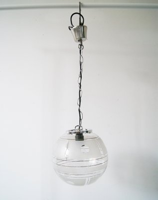 Glass Ball Hanging Light 1970s