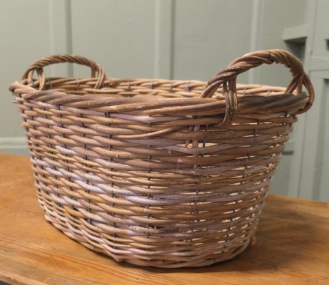 French Antique Market Basket, 1920 for sale at Pamono
